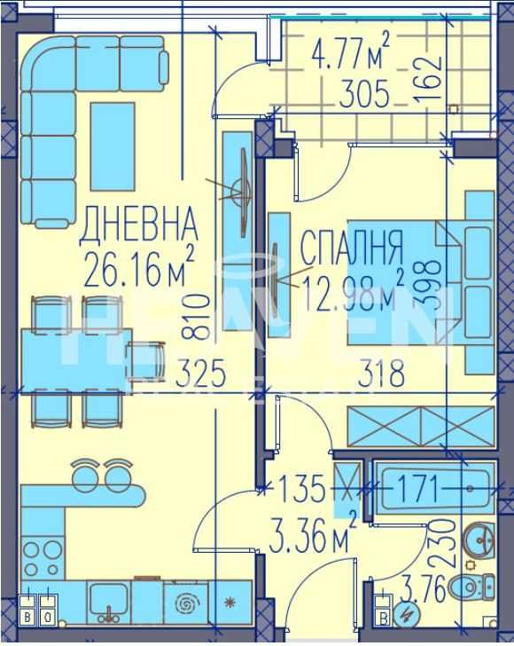 Пред АКТ16! Двустаен апартамент на бул. Шести Септември! Широк Център!
