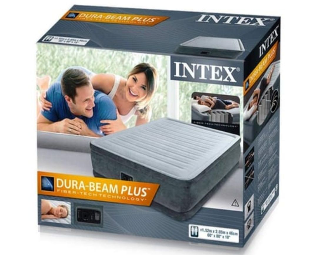 Кровать надувная Intex 64414, 203х152х46 см. Доставка