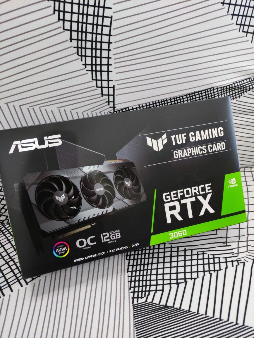 Видеокарта на гарантии, ASUS RTX 3060 TUF Gaming OC V2, 12 Gb