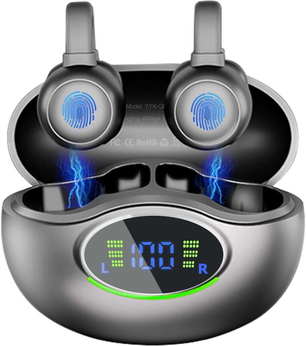 Безжични спортни слушалки с отворени щипки за уши Пусиме