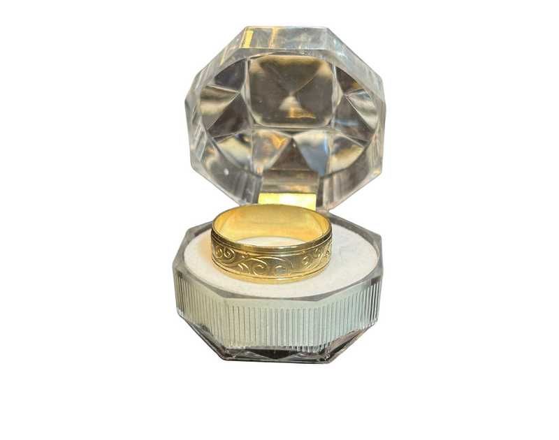 Inel barbatesc din aur galben 14K, 3.78 grame