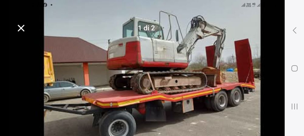 Trailer Deangelis 3 axe 22 tone revizionat total complet import Italia