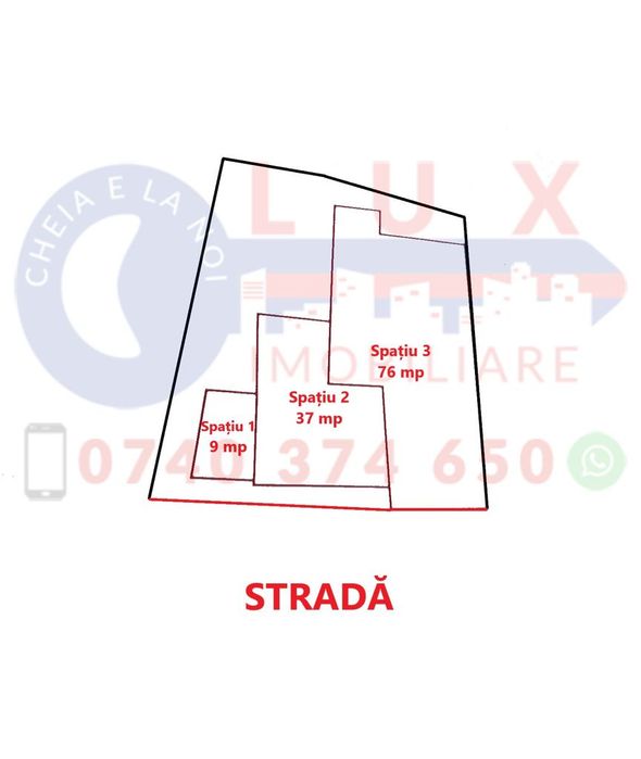 ID 6146 – DE VÂNZARE 3 spații comerciale și teren