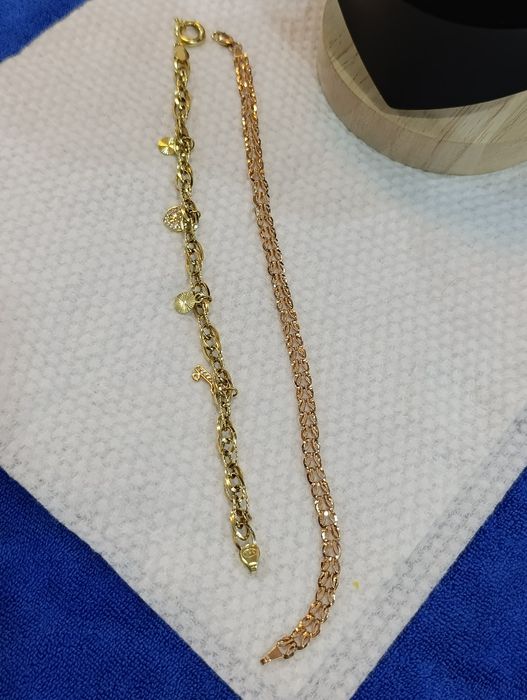 Тилла браслет, вес 2,39 гр, размер 21,проба 585