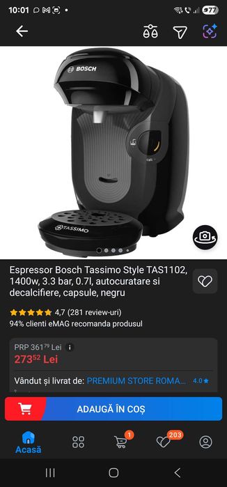Aparat de cafea Tassimo Bosch