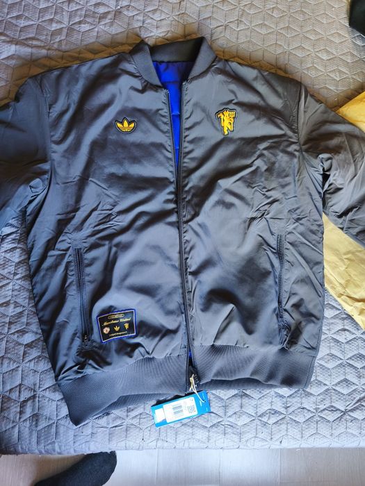 Мъжко яке Adidas Manchester United Terrace Icons с две лица