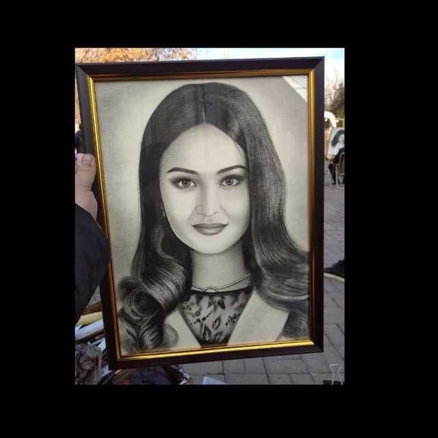 8-martga portret chizib beraman sovg'aga zakaz qilish mumkin