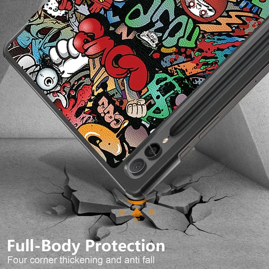 Samsung Galaxy Tab S9 FE / S9 FE+ / S9 / S9+/ Кожен смарт калъф таблет
