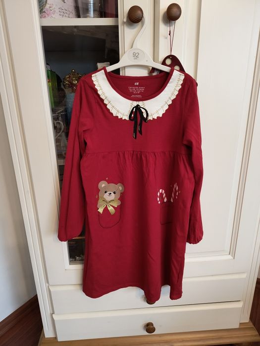 Rochiță tematica Crăciun H&M mărime 122/128