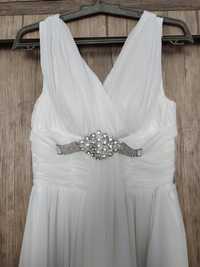 Свадебное платье, прямое, греческий стиль, рр S-M