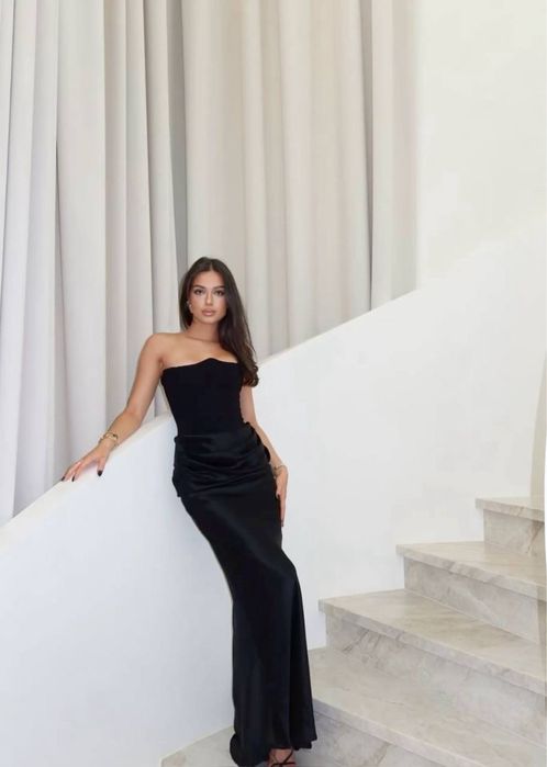 Платье корсет длинное