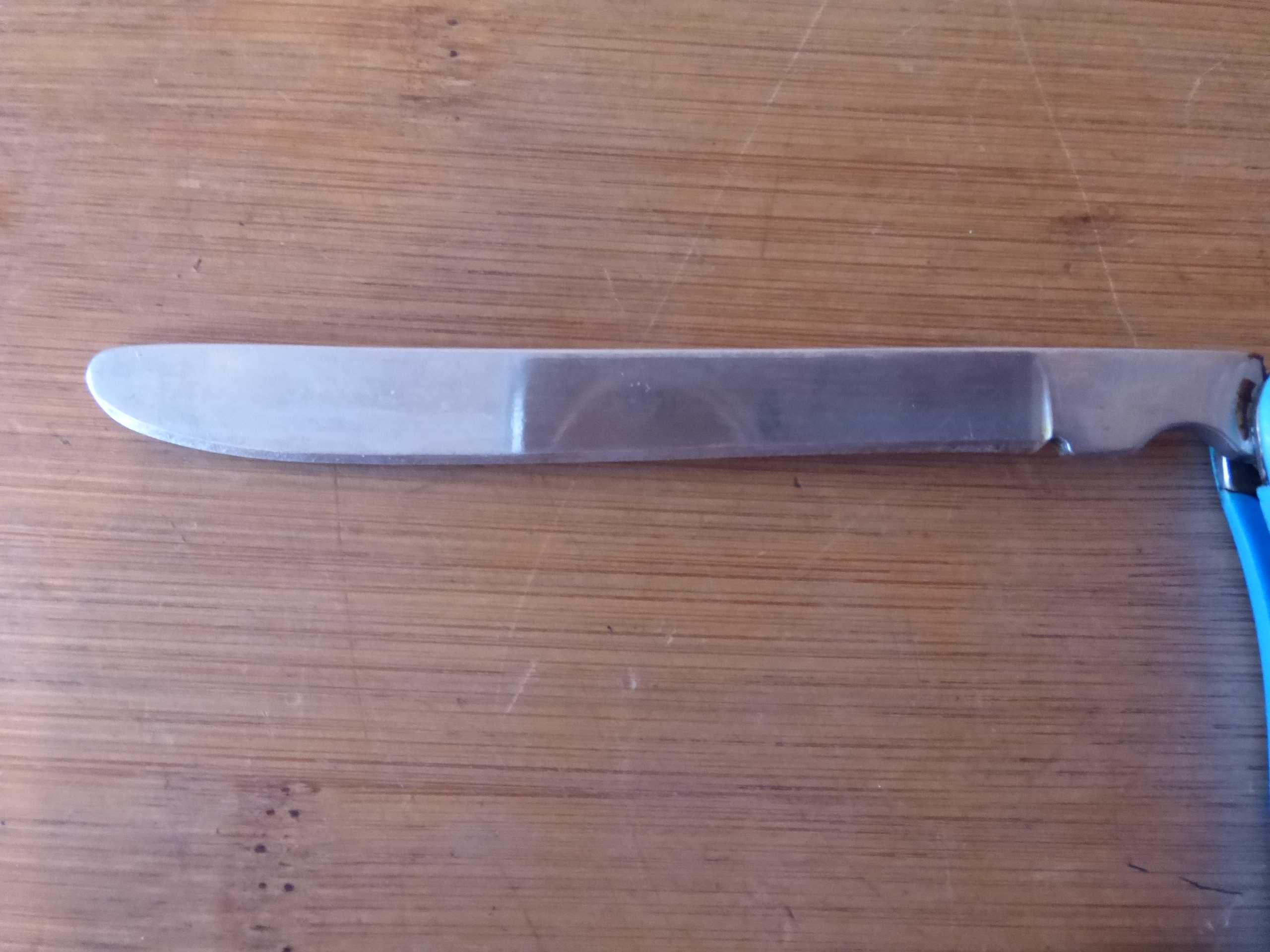 Руски комплект сгъваеми ножче вилица и лъжица с калъф 1976 г