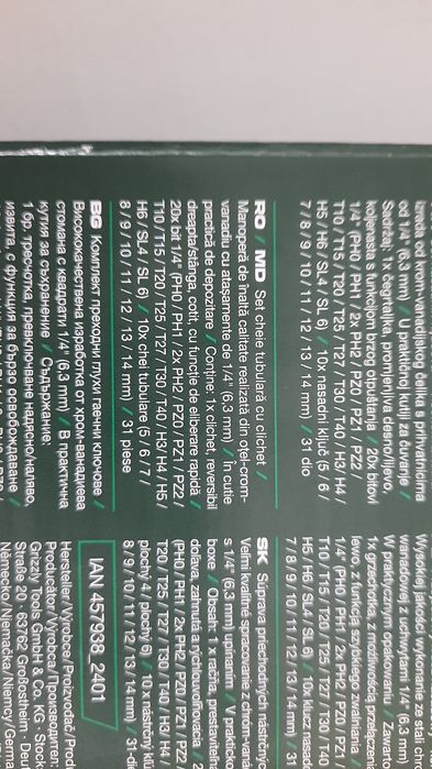 Trusa biti,Trusa tubulare,Trusa clichet mini parkside