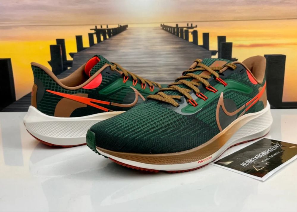 Nike Air Zoom Pegasus 39 Running Shoes A.I.R. Hola Lou Green