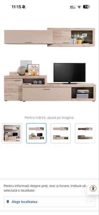 Biblioteca mobila living