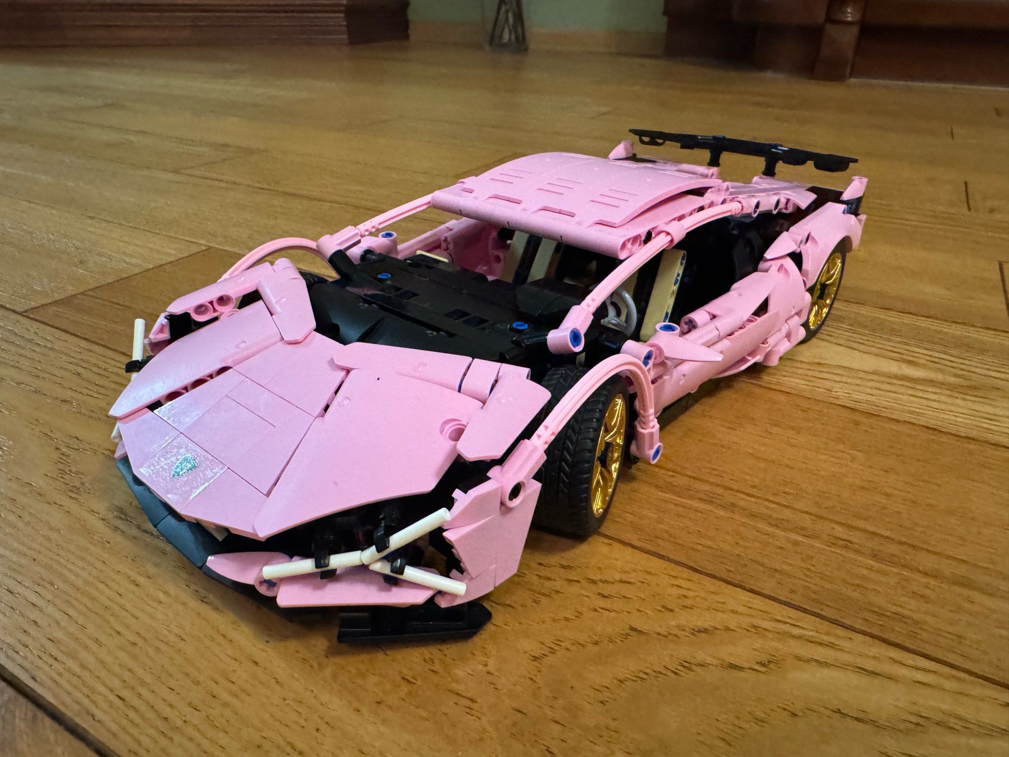 Сглобяема Количка Lamborghini Розова Ламборджини