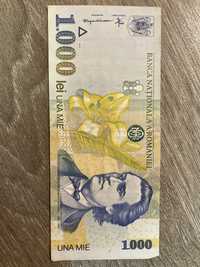 Vand Bancnota 1000 lei cu Mihai Eminescu din 1998 in stare impecabila