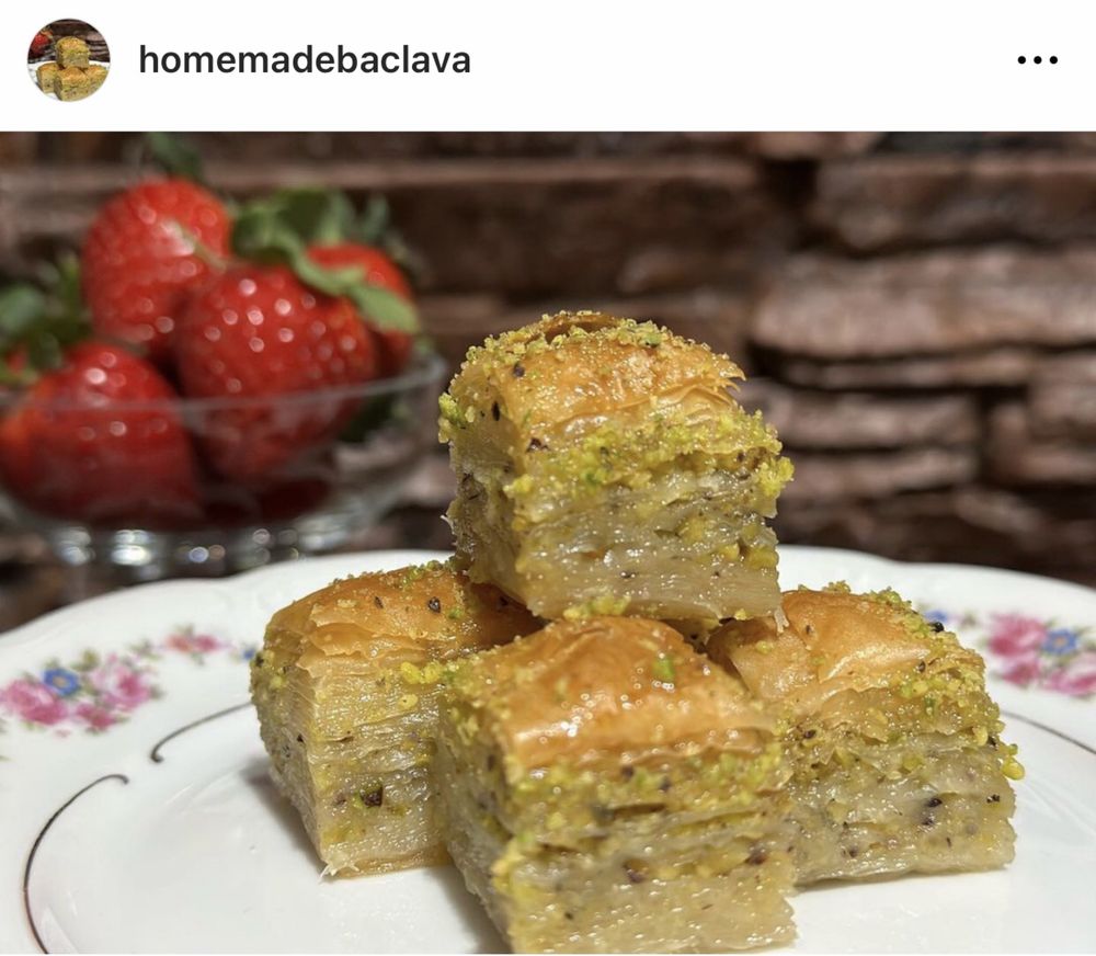 Baclava de casa cu fistic