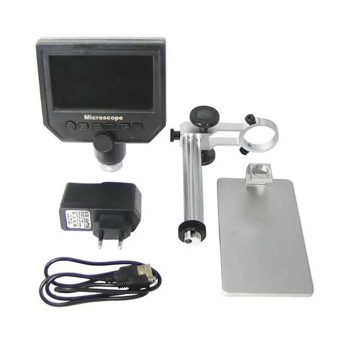 Микроскоп цифров с 4.3'' монитор и статив G600+, фокус 20...120mm