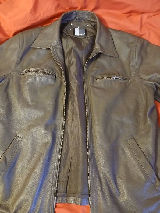 Geaca piele naturala cafe Racer colegiu