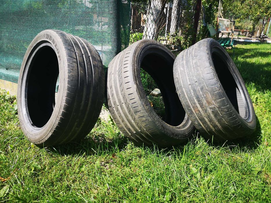 2 seturi anvelope vara 225/45R17 Dunlop, Continental