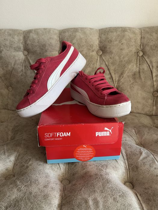 Adidasi Puma din piele naturala pentru dama