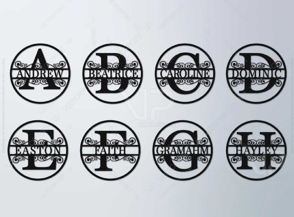 Nume, logo metalic CNC laser