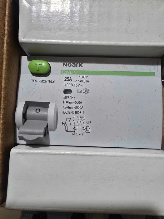 Siguranta diferentiala 25A , 63A trifazica releu monitorizare hrn-57n