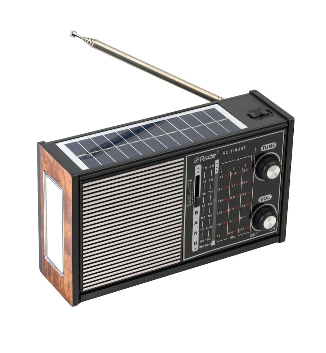 Radio cu panou solar fotovoltaic si bluetooth