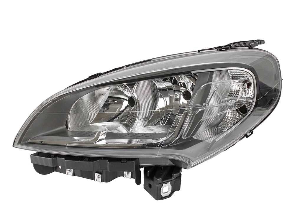 Фарове Фар за Фиат Добло / Fiat Doblo 2015+  с черна рамка и мотор