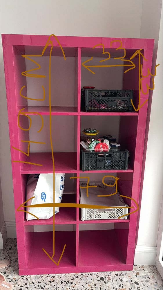 Продается стеллаж IKEA Каллакс розовый