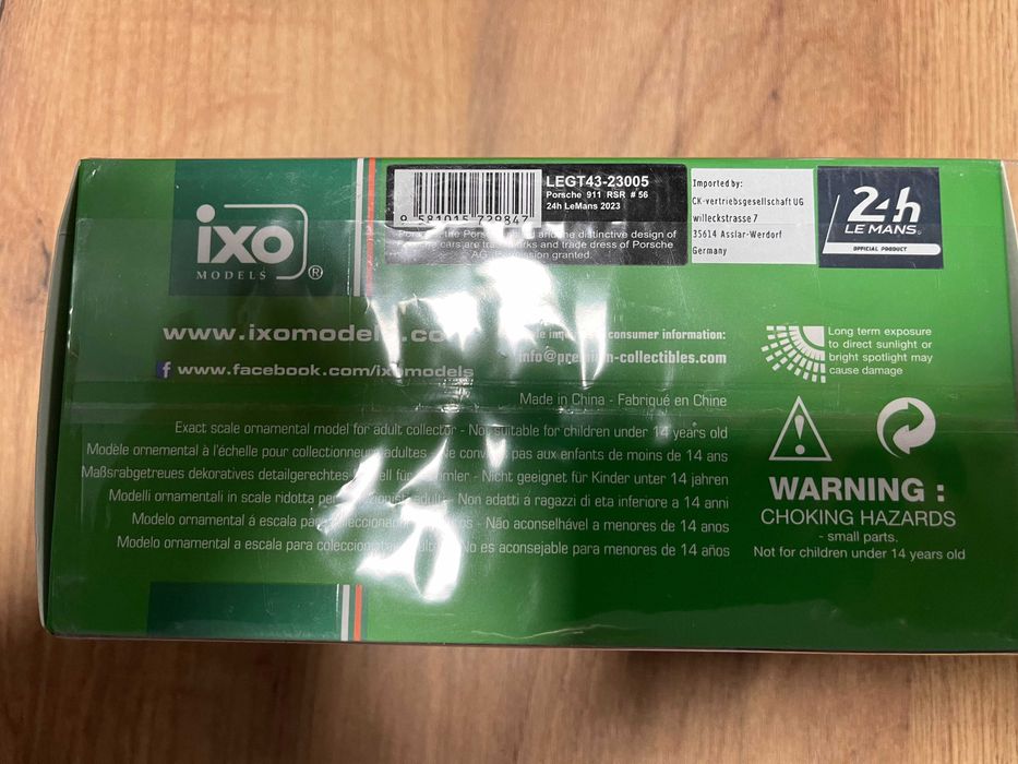 IXO Models Porsche Carrera 911 GT3 R колекция модел мащаб 1:43 Нови