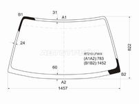 Стекло лобовое TOYOTA CORONA/CARINA #T21# 96-01 Toyota Corona premio