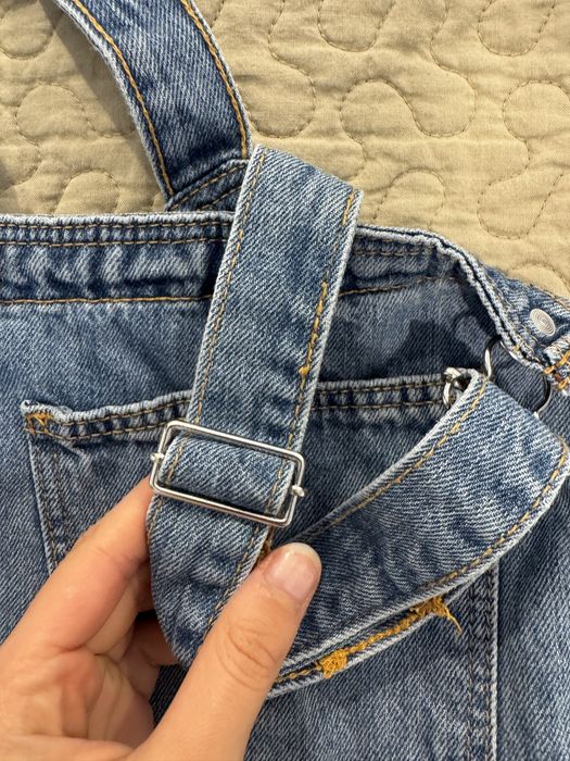 Salopeta de blugi fete 12 ani (152 cm) de la Mango