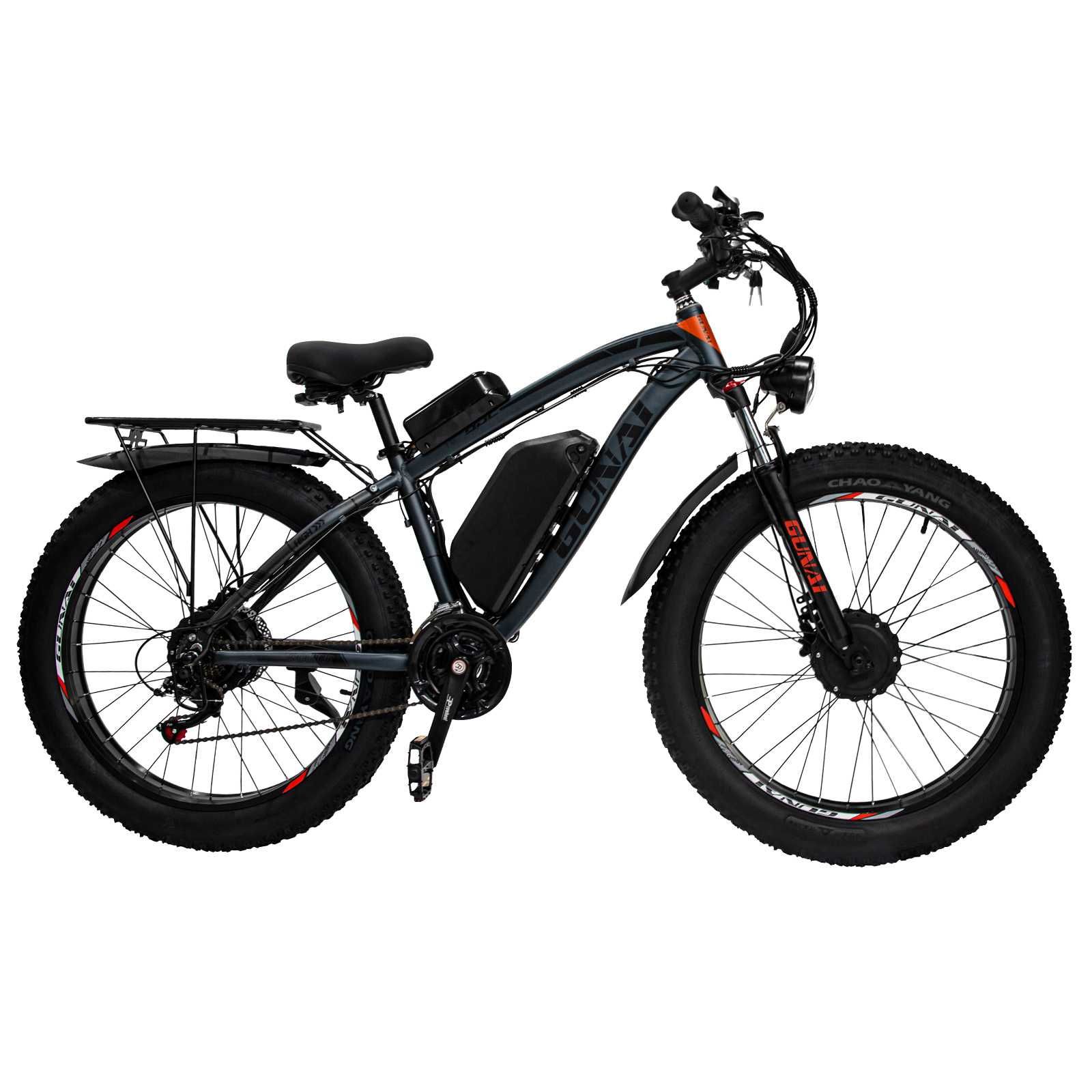 Bicicleta Electrica GUNAI GN88, 2000W, 55 km/h, 48V 22AH, 2x2