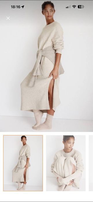 Платье из смесовой шерсти H&M, L