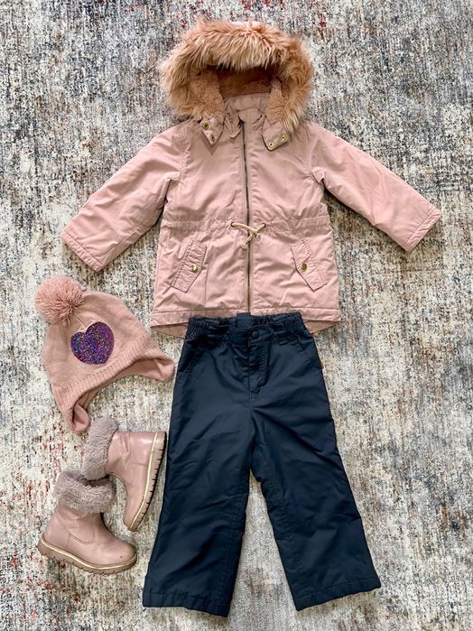 HM куртка 92-98,шапка,ботинки26,штаны на2-3 года