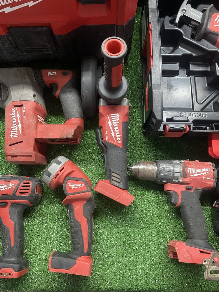 Milwaukee 18v перфоратор/ъглошлайф/винтоверти/саблен трион
