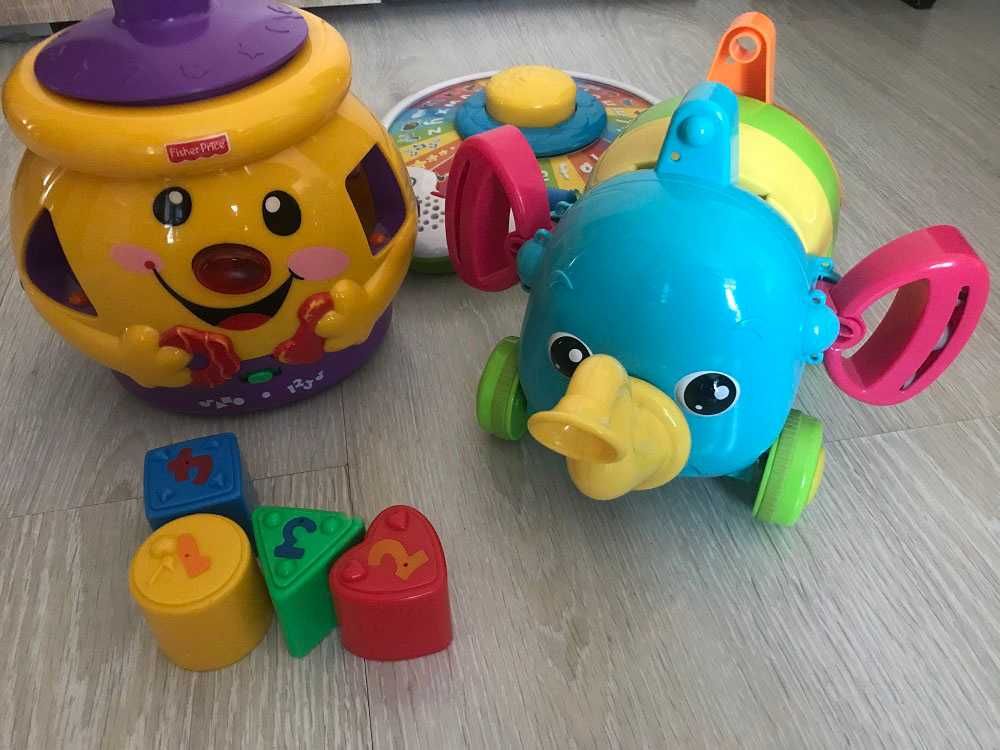 Set 3 jucarii bebelusi Fisher-Price, Tomy și LeapFrog