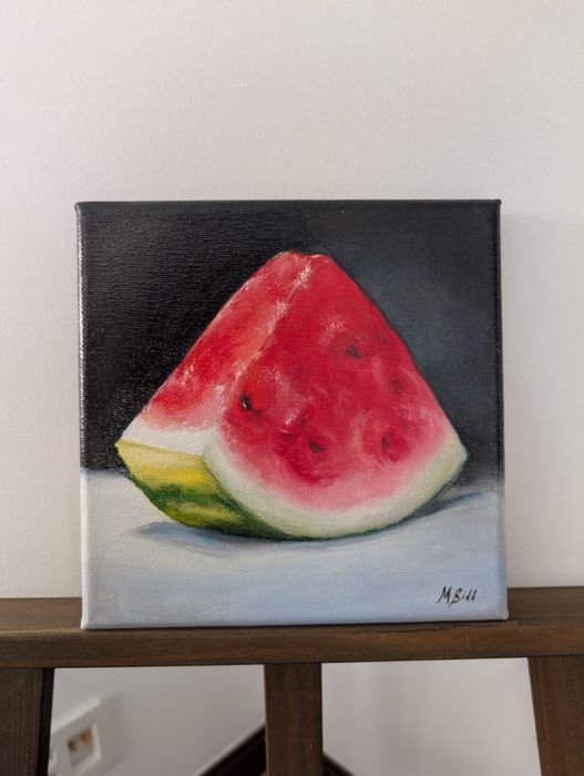 Картина из серии "Фрукты" 20*20 см холст, масло.