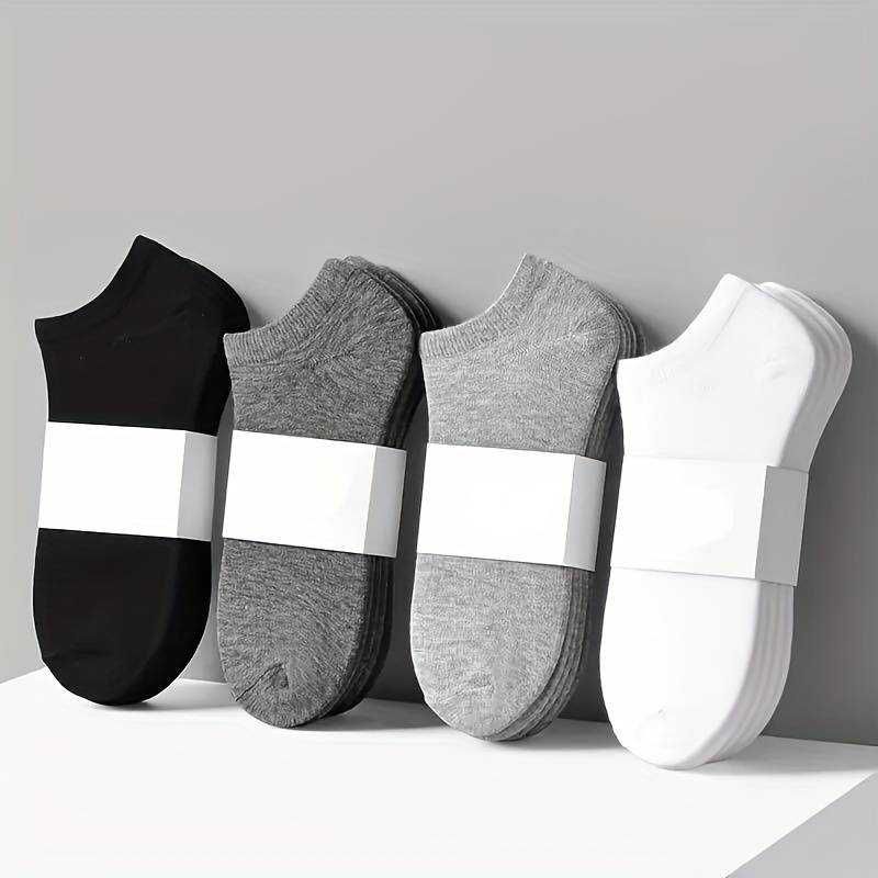 10 броя къси чорапи - черни и сиви. Унисекс (unisex)