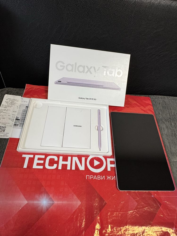 KATO HOB 128GB Samsung Tab S9 FE 5G Гаранция Technopolis 2025 Lavender