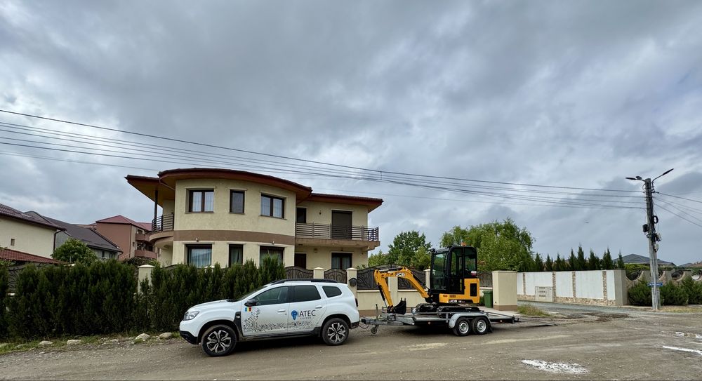 Servicii miniexcavator, sapaturi, santuri, amenajari exterioare, etc