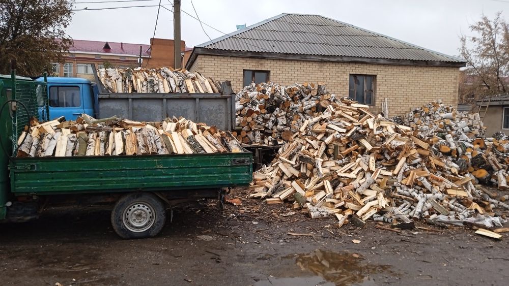 Астана: Дрова берёза, колотые чурки