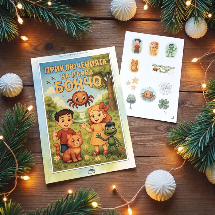 Коледен подарък детска книга - Приключенията на паяка Бончо