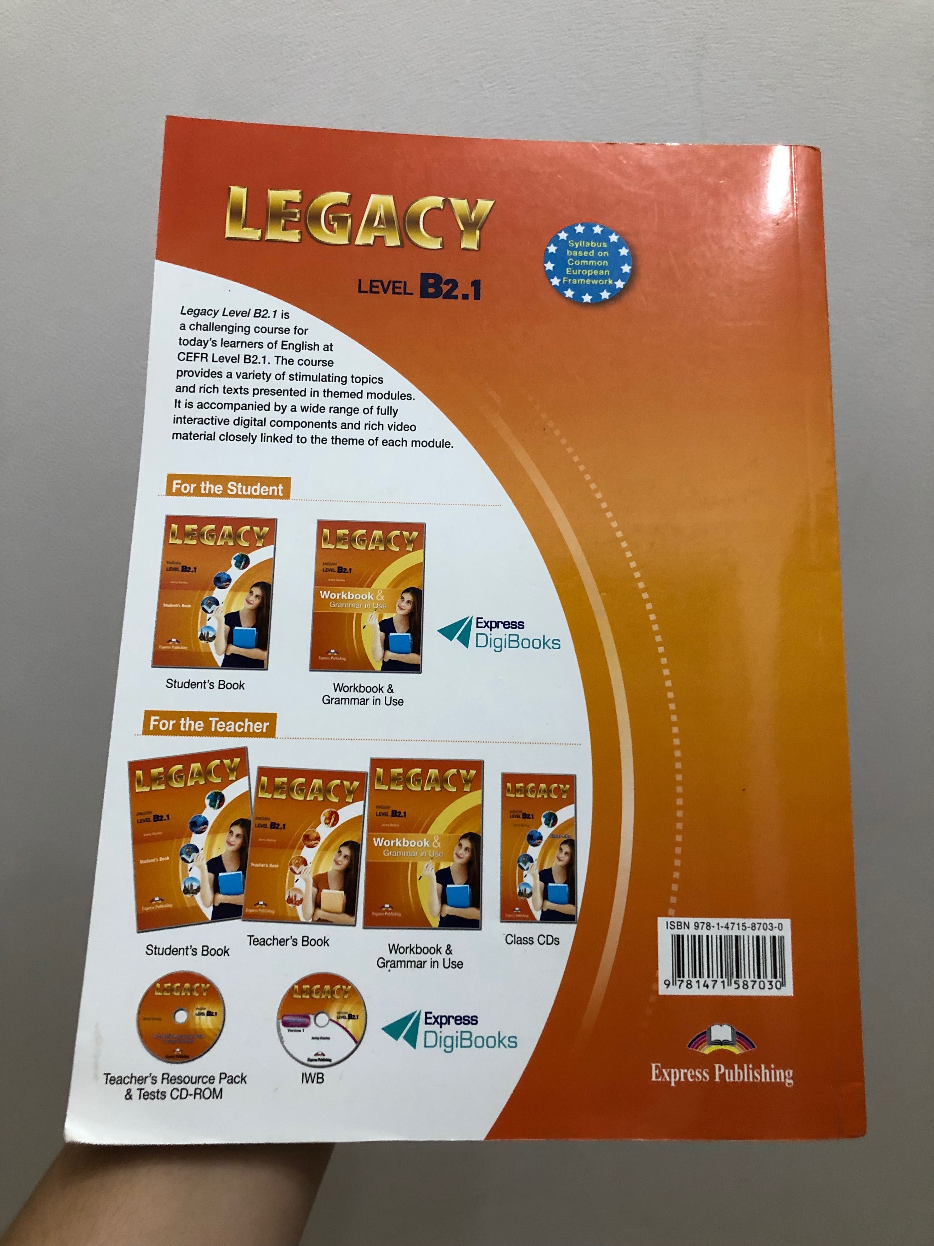 Legacy B2.1 Student's Book - 30лв.