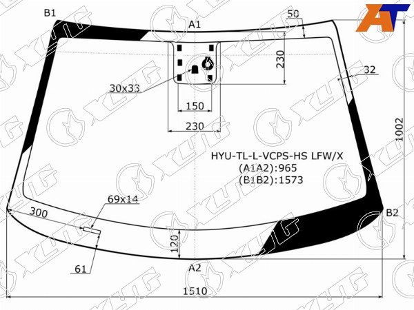 Стекло лобовое + дд +д/запотевания HYUNDAI TUCSON 15-21 Hyundai Tucson