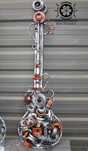 Sculptura fier hand made.Cadou unicat!Chitara cu suport.Decor Industri