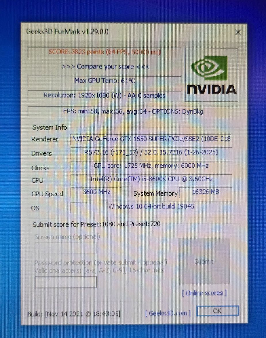 Unitate gaming i5 8600k GTX 1650 Super 16GB NVMe 128GB 1TB HDD