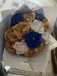 Buchet 13 trandafiri din satin